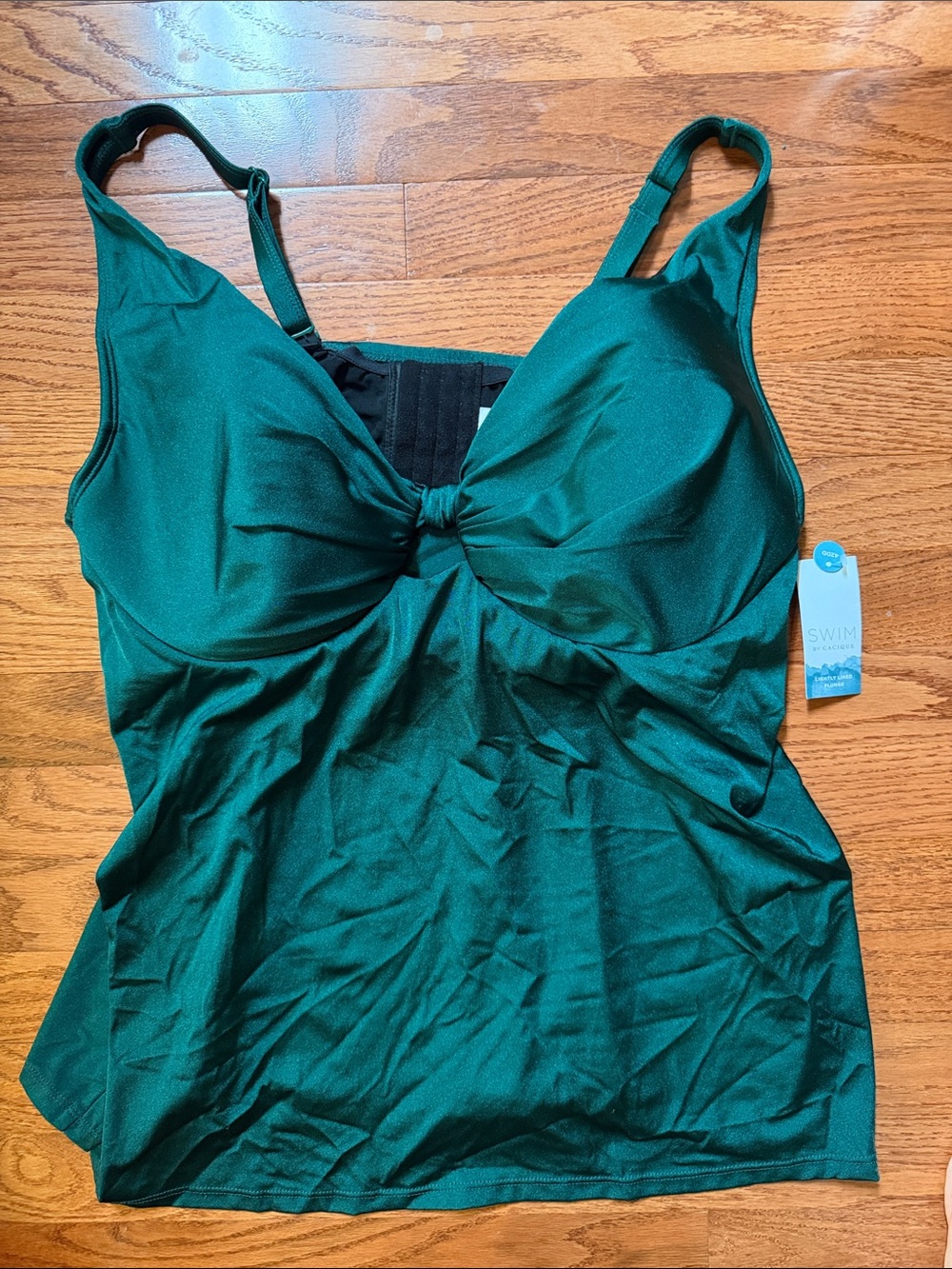 NWT Lane Bryant Emerald Green Tankini Top